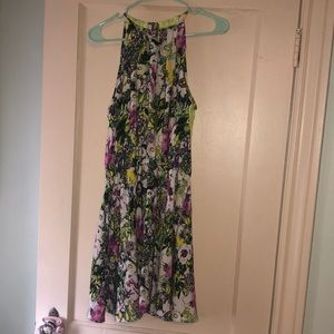 Floral fit and flare dress